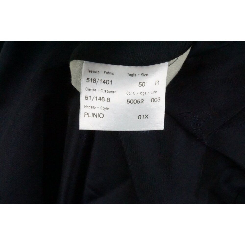 Brioni Plinio Navy Blue Textured 100% Wool Double Breasted Sport Coat Sz 50R NEW - Picture 11 of 13